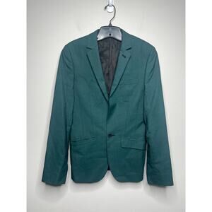 ASOS Slim Fit Green Blazer Men's 34 Emerald Suit Jacket Formal Wedding Prom